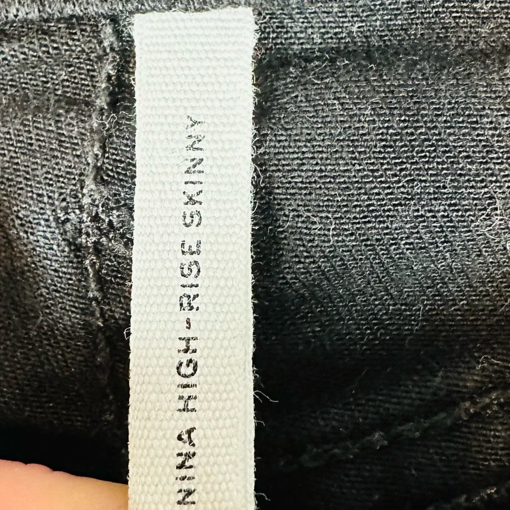 rag & bone Women’s Nina High Rise Jeans in Black Size 28 - Picture 10 of 11
